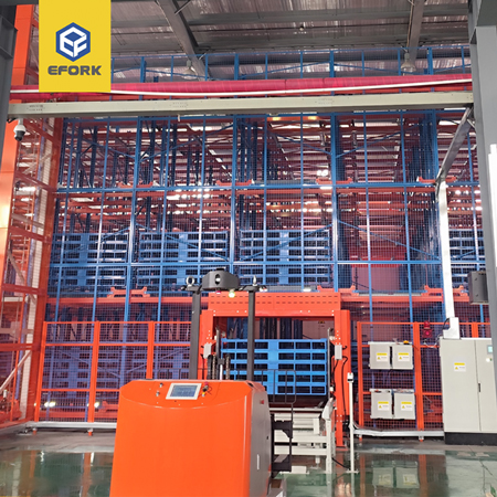 電力行業(yè)四向穿梭車密集庫+AGV無人叉車一體化解決方案